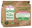 Love &amp; Green Ecological Diaper Pure Nature 33 Diapers Size 5 Junior (11 to 25kg)