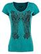 RR SHADES OF TRUTH SIZE S LADIES' T-SHIRT PETROL