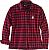 Carhartt Flannel Oxblood, blouse Color: Red/Dark Blue Size: XS