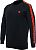 Dainese Stripes, sweatshirt Color: Black/Neon-Red Size: XS
