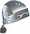Zan Headgear Flydanna Flame, bandana Color: Grey/White/Light Blue Size: One Size