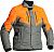 Lindstrands Halden, textile jacket waterproof women Color: Grey/Orange Size: 38