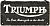 Nostalgic Art Triumph - Logo Black Wood, decorative sign 20 cm x 10 cm