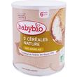 BABYBIO 3 CEREALES NATURE 250 G 